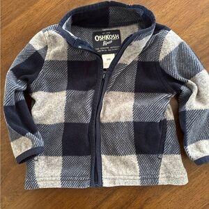 OshKosh B'gosh Blue and Gray Checkered Jacket